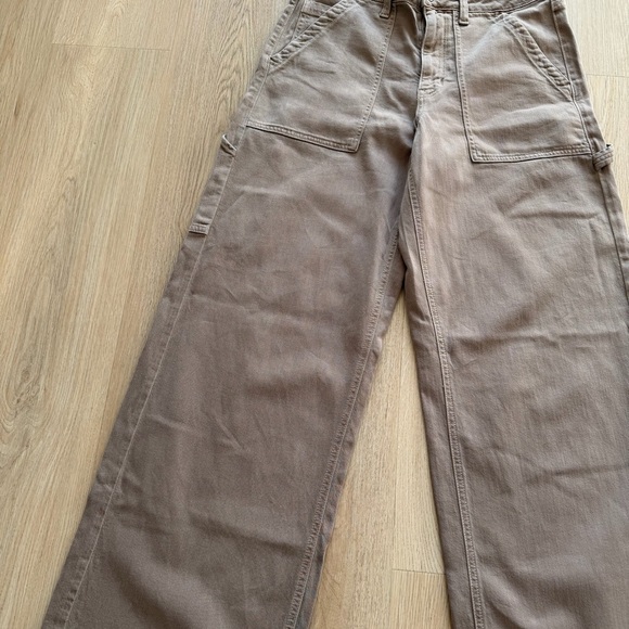 American Eagle Outfitters Tan Wide Leg Pants - Picture 3 of 8